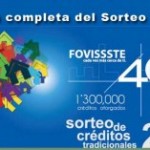 Resultados Sorteo Creditos Tradicionales Fovissste 2013